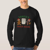 サンタのおやつ部隊 ロングスリーブ Tシャツ (正面)
