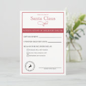 サンタのお届け遅延に関するお知らせ（空白） シーズンカード (スタンド正面)