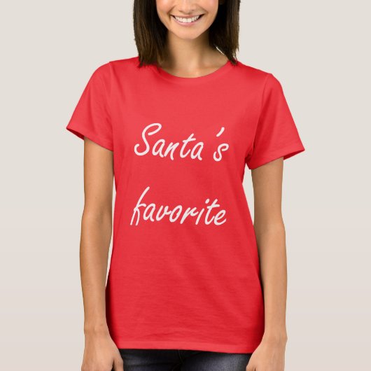 サンタのお気に入りかわいいクリスマスTシャツ Tシャツ (正面)