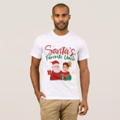 サンタのお気に入りのおじ | かわいい家族のクリスマスのデザイン Tシャツ (正面フル)