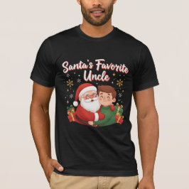 サンタのお気に入りのおじ | かわいい家族のクリスマスデザイン Tシャツ