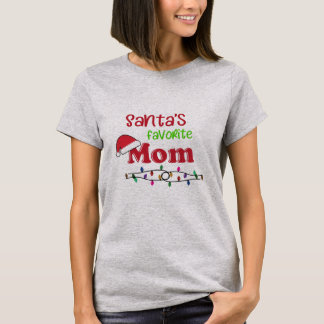 サンタのお気に入りのなお母さんのクリスマス Tシャツ
