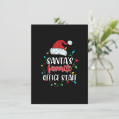 サンタのお気に入りのオフィススタッフのクリスマスライトの楽しみ 招待状 (スタンド正面)