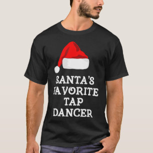 サンタのお気に入りのタップダンサーのギフトダンスクリスマスD Tシャツ