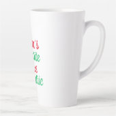 サンタのお気に入りのナースクリスマス感謝 カフェラテマグ (右)