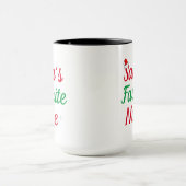 サンタのお気に入りのナースクリスマス感謝 マグカップ (中央)