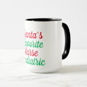 サンタのお気に入りのナースクリスマス感謝 マグカップ (正面右)