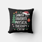 サンタのお気に入りのフィジカルセラピークルー・クリスマス クッション (正面)