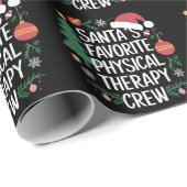 サンタのお気に入りのフィジカルセラピークルー・クリスマス ラッピングペーパー (ロールコーナー)