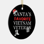 サンタのお気に入りのベトナム戦争の退役軍人 セラミックオーナメント (右)