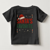 サンタのお気に入りのベビー ベビーTシャツ (裏面)