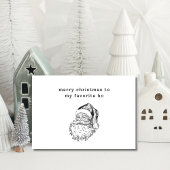 サンタのお気に入りのホー ユーモアあふれるホリデーカード シーズンカード