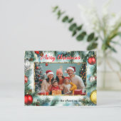 サンタのお気に入りの写真フレーム シーズンポストカード (スタンド正面)
