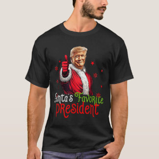 サンタのお気に入りの大統領 おもしろサンタ トランプ 2024 C Tシャツ
