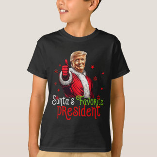 サンタのお気に入りの大統領 おもしろサンタ・トランプ 2024 C Tシャツ