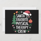 サンタのお気に入りの理学療法チーム クリスマス (正面)