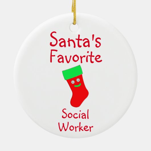 サンタのお気に入りの社会人陶芸オーナメント セラミックオーナメント (裏面)