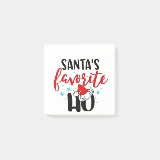 サンタのお気に入りの面白いクリスマス Xmas ポストイット (正面)