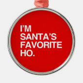 サンタのお気に入りのHO メタルオーナメント (正面)