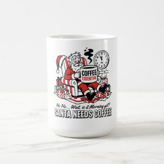 サンタのくつろぎクリスマス・イヴ コーヒーマグカップ