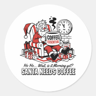 サンタのくつろぎクリスマス・イヴ ラウンドシール