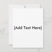 サンタのすする招待状、[文字をここに加えて下さい] 招待状 (裏面)