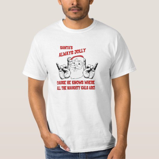 サンタのすてきなワイシャツ Tシャツ (正面)