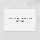 サンタのそりおよびトナカイのシルエット 名刺 (裏面)