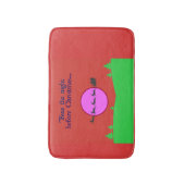 サンタのそりとトルーストのトナカイ飛んでいる バスマット (正面縦)