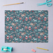 サンタのそりに乗る – North Pole Holiday Joy 薄葉紙 (クラフト)