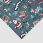 サンタのそりに乗る – North Pole Holiday Joy 薄葉紙 (詳細)