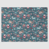 サンタのそりに乗る – North Pole Holiday Joy 薄葉紙 (正面)