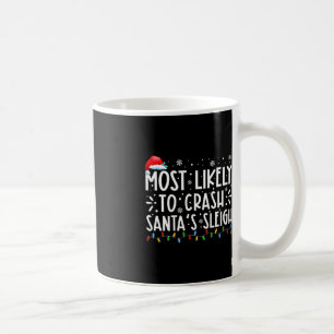 サンタのそりのクリスマスを台無しにしそうである コーヒーマグカップ
