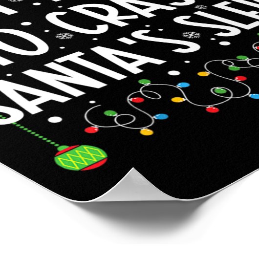 サンタのそりのクリスマスを台無しにしそうである ポスター (角)