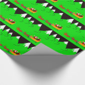 サンタのそりの包装紙 ラッピングペーパー (角)