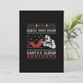 サンタのそりを作ったのは誰か|ウェルおもしろいダー贈答品 案内状 (スタンド正面)