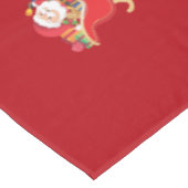 サンタのそりを引くユニコーンへのクリスマスプレゼント テーブルクロス (アングル)