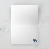 サンタのそりを引っ張っているBerners シーズンカード (内部)