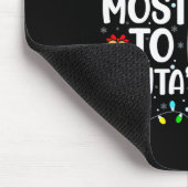 サンタのそりを競う家族のクリスマス マウスパッド (コーナー)