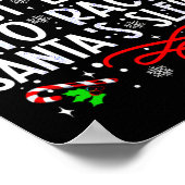 サンタのそりファミリークリスマでレースをする可能性が最も高い ポスター (角)