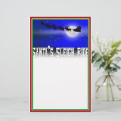 サンタのそり乗りクリスマス 便箋 (スタンド正面)