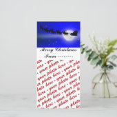 サンタのそり乗り写真フレーム シーズンカード (スタンド正面)