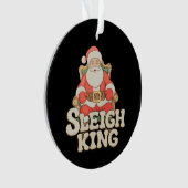 サンタのそり王の王座 クリスマス Xmas 休日 オーナメント (正面)