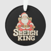サンタのそり王の王座 クリスマス Xmas 休日 オーナメント (正面)