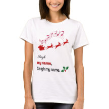 サンタのそり クリスマスTシャツ