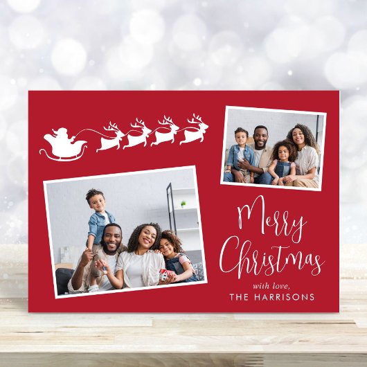 サンタのそり 写真2枚 クリスマス