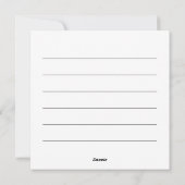 サンタのぞき込みホリデーカード シーズンカード (裏面)