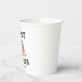 サンタのために外に出る 彼はいつもやってくる 面白いクリスマス 紙コップ (左)