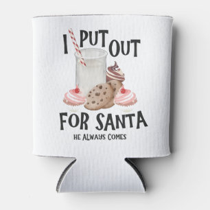 サンタのために外に出る 彼はいつもやってくる 面白いクリスマス 缶クーラー