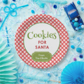 サンタのためのカスタマイズクリスマスのクッキー ペーパープレート (パーティー)
